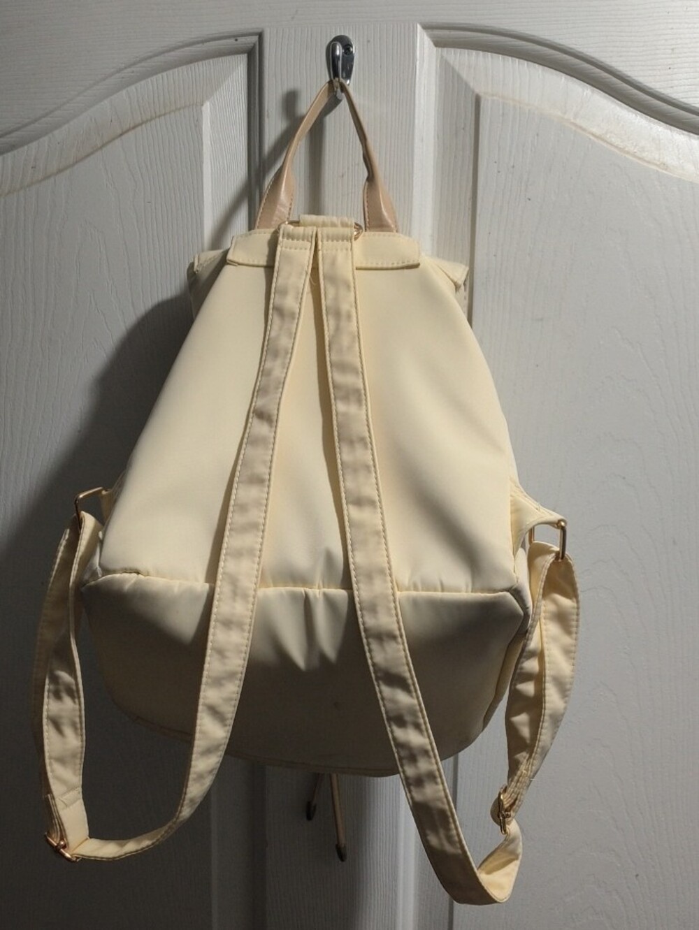 Cream Drawstring Backpack - Picture 3 of 3